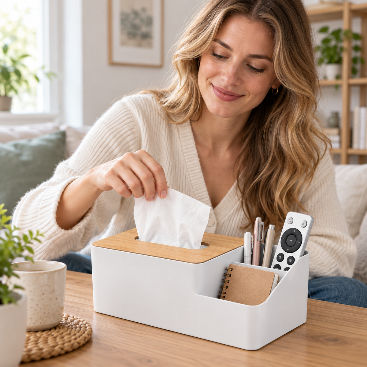 π§» Tissue & Remote Organizer