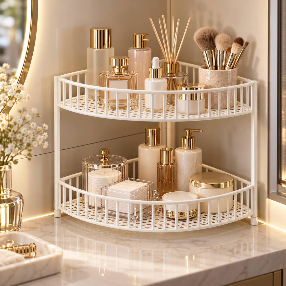 ๐งบ 2-Tier Corner Storage Rack