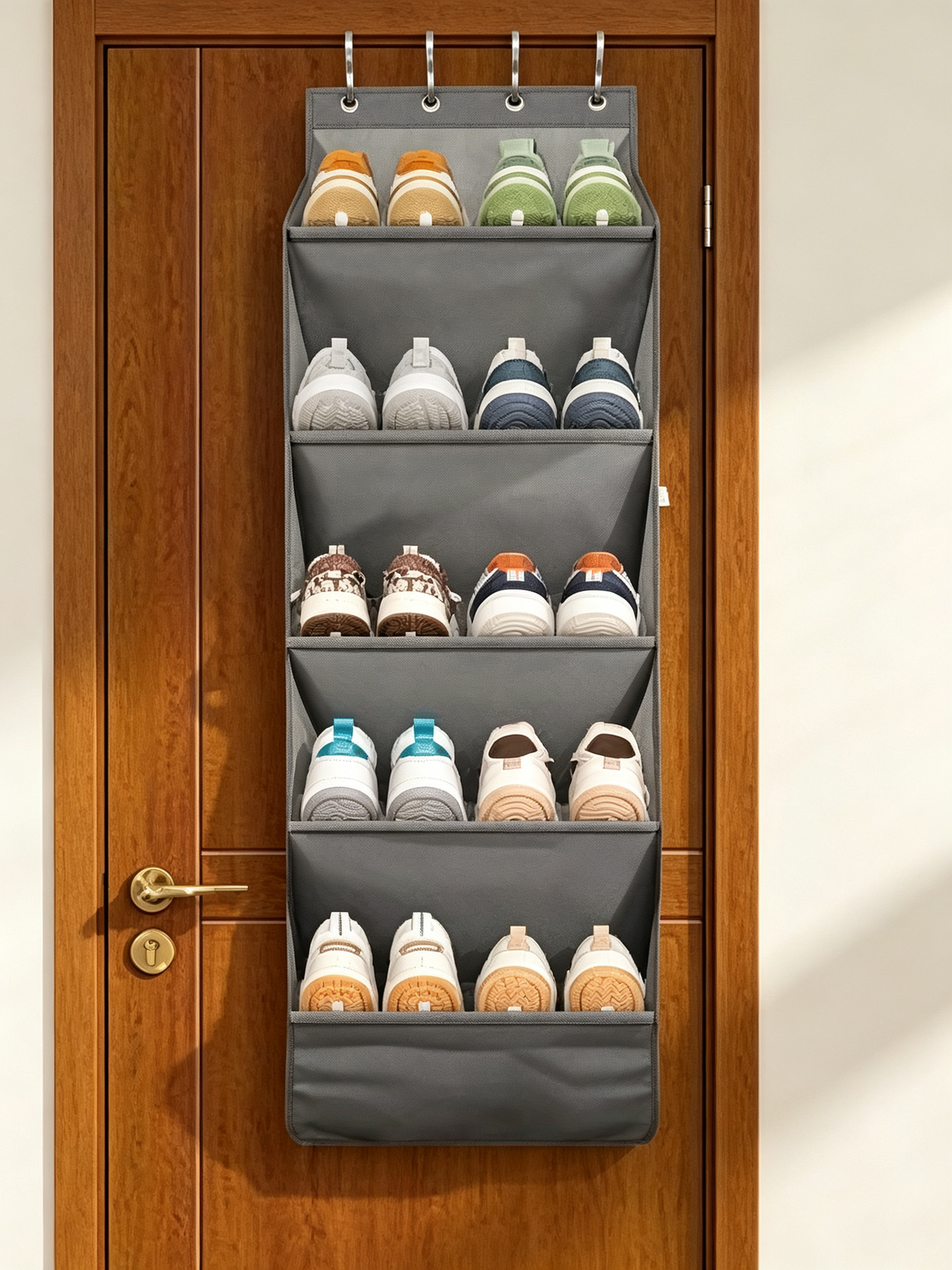 π Over-the-Door Shoe Organizer