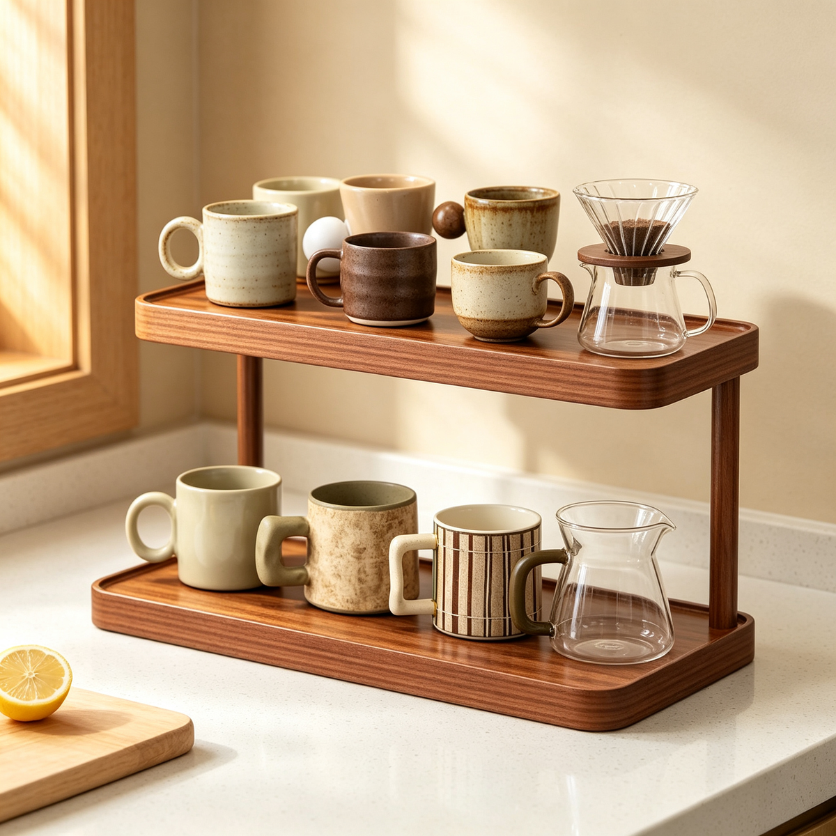 ☕ 2-Tier Cup Organizer