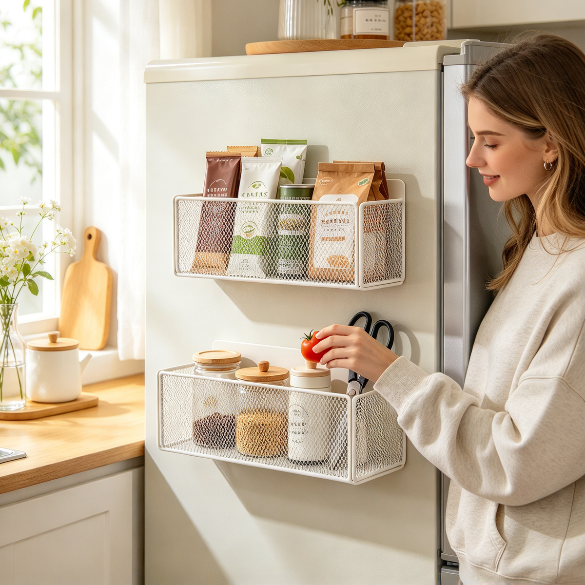 π§² Magnetic Fridge Storage Bin